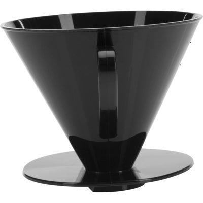 Westmark Koffiefilter 4 kopjes, losse zwarte filterhouder met handvat