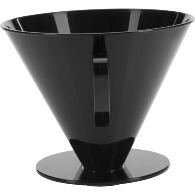 Westmark Koffiefilter 6 Kopjes, zwart kunststof filterhouder los op witte achtergrond