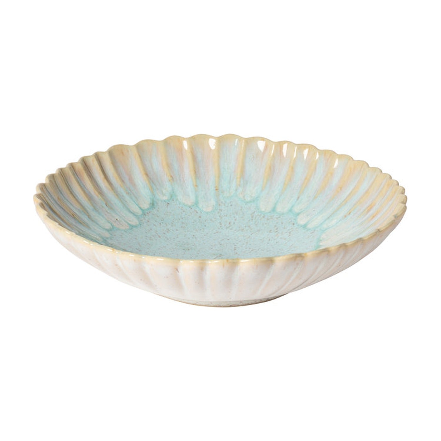 Costa Nova Mallorca Diep Bord Sea Blue - 24 cm op witte achtergrond
