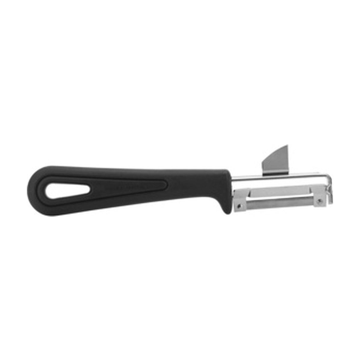 Westmark Gentle Swivel Peeler, zwart, dunschiller met ergonomisch handvat op witte achtergrond