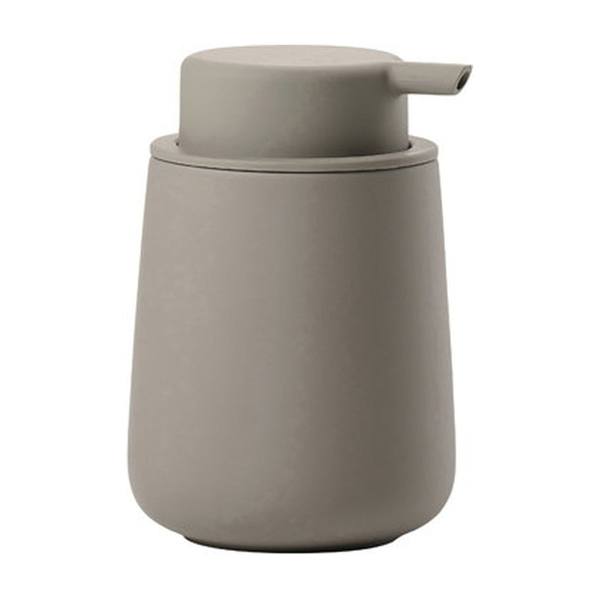 Zone Denmark Nova One Zeepdispenser - Taupe op witte achtergrond