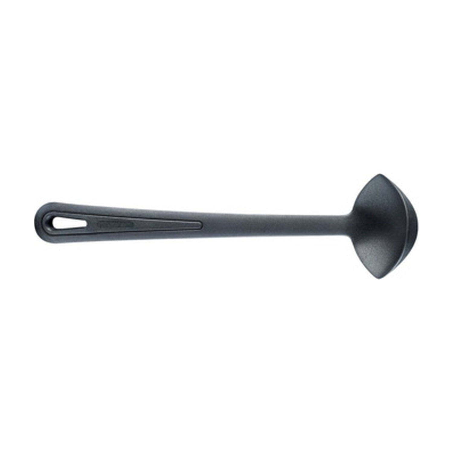 Westmark Gentle Plus Juslepel, zwart, kunststof juslepel met ovale grip en brede schep
