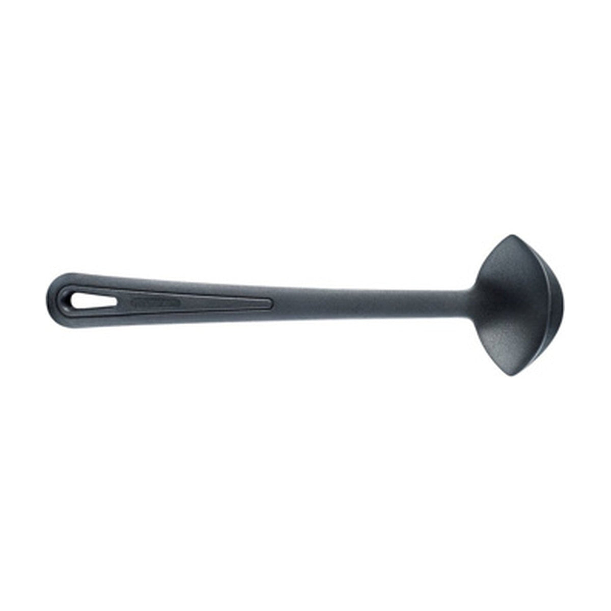 Westmark Gentle Plus Juslepel, zwart, kunststof juslepel met ovale grip en brede schep