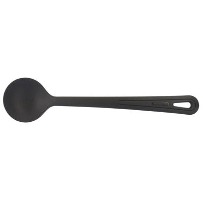Westmark Groente- en Woklepel Gentle, zwart, ronde lepelkop met ergonomische steel en ophanggat