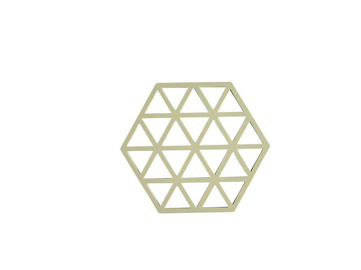 Zone Denmark Triangles Onderzetter - Matcha Green op witte achtergrond
