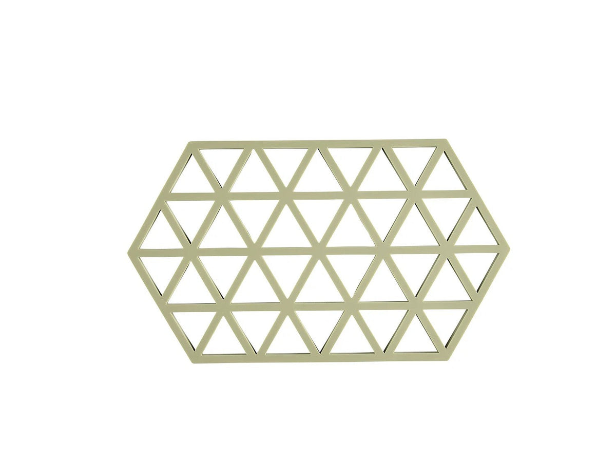 Zone Denmark Triangles Long Onderzetter - Matcha Green op witte achtergrond