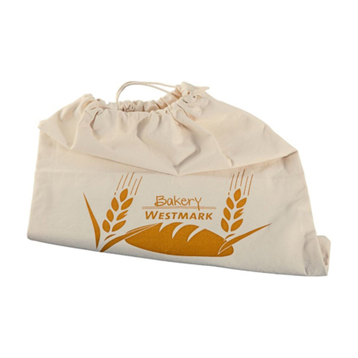 Westmark Broodzak, naturel, linnen broodzak met opdruk van korenaren en Bakery Westmark-logo