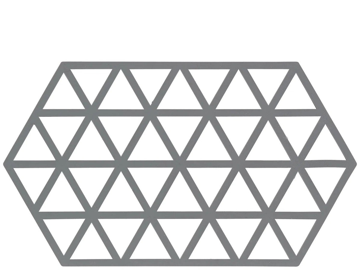 Zone Denmark Triangles Long Onderzetter - Cool Grey op witte achtergrond
