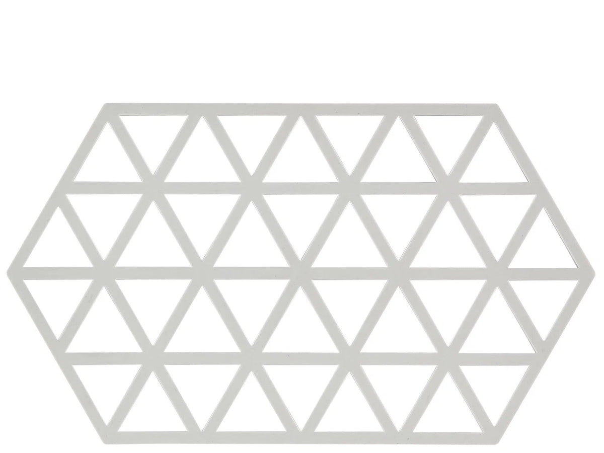 Zone Denmark Triangles Long Onderzetter - Warm Grey op witte achtergrond