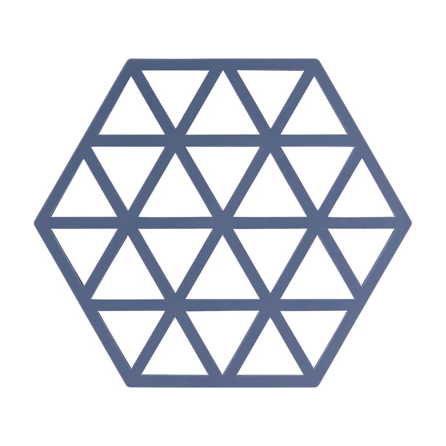 Zone Denmark Triangles Onderzetter - Denim op witte achtergrond