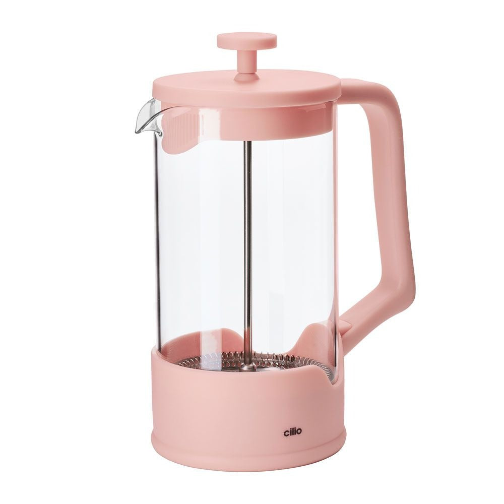 Cilio Lucia Cafetière Roze - 1 liter op witte achtergrond