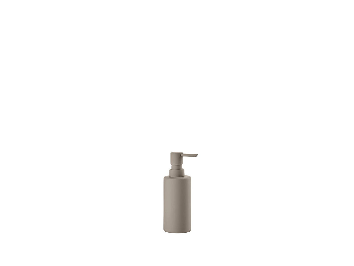 Zone Denmark Solo Zeepdispenser - Taupe op witte achtergrond