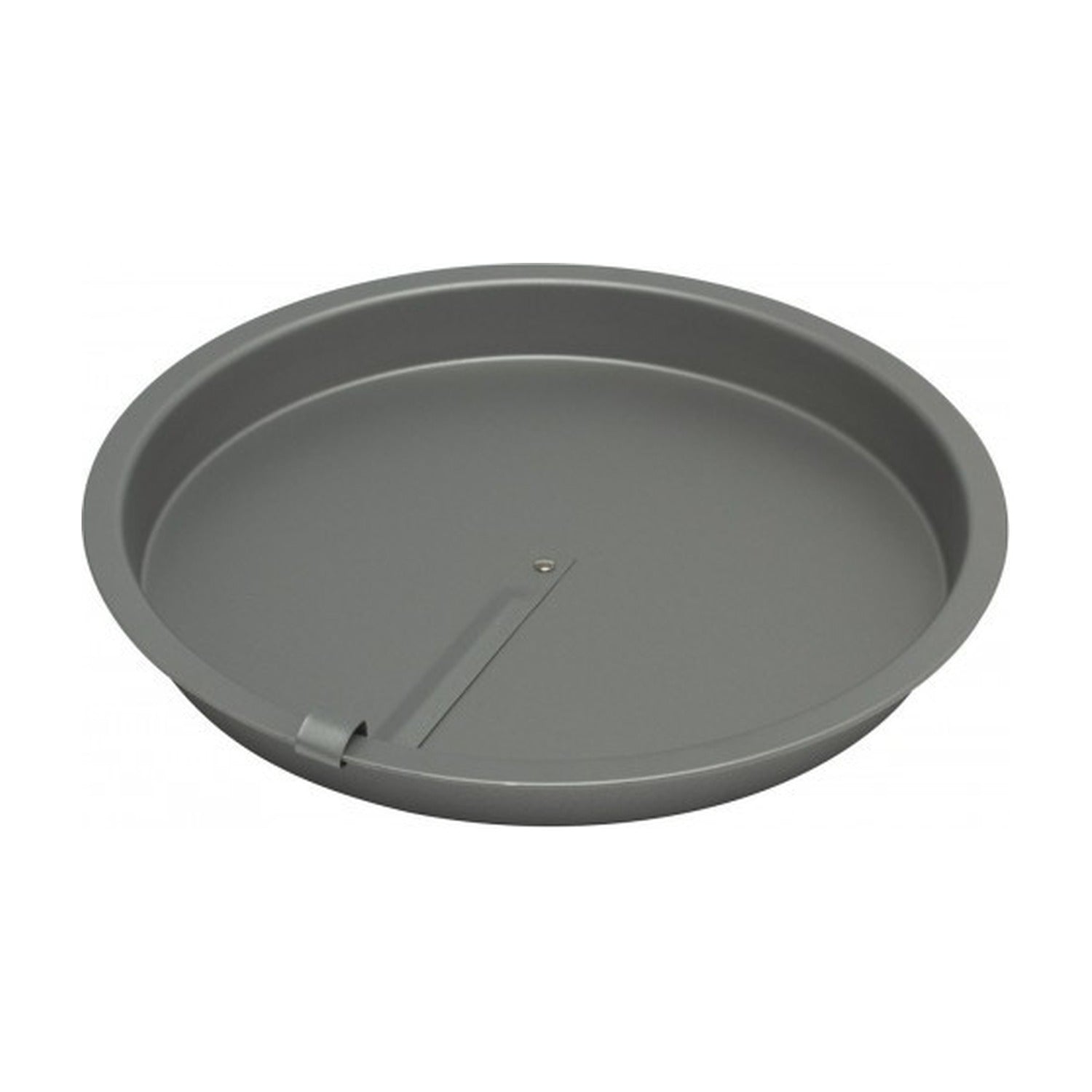 Patisse Silver Top Boterkoekvorm met Mes - 26 cm op witte achtergrond