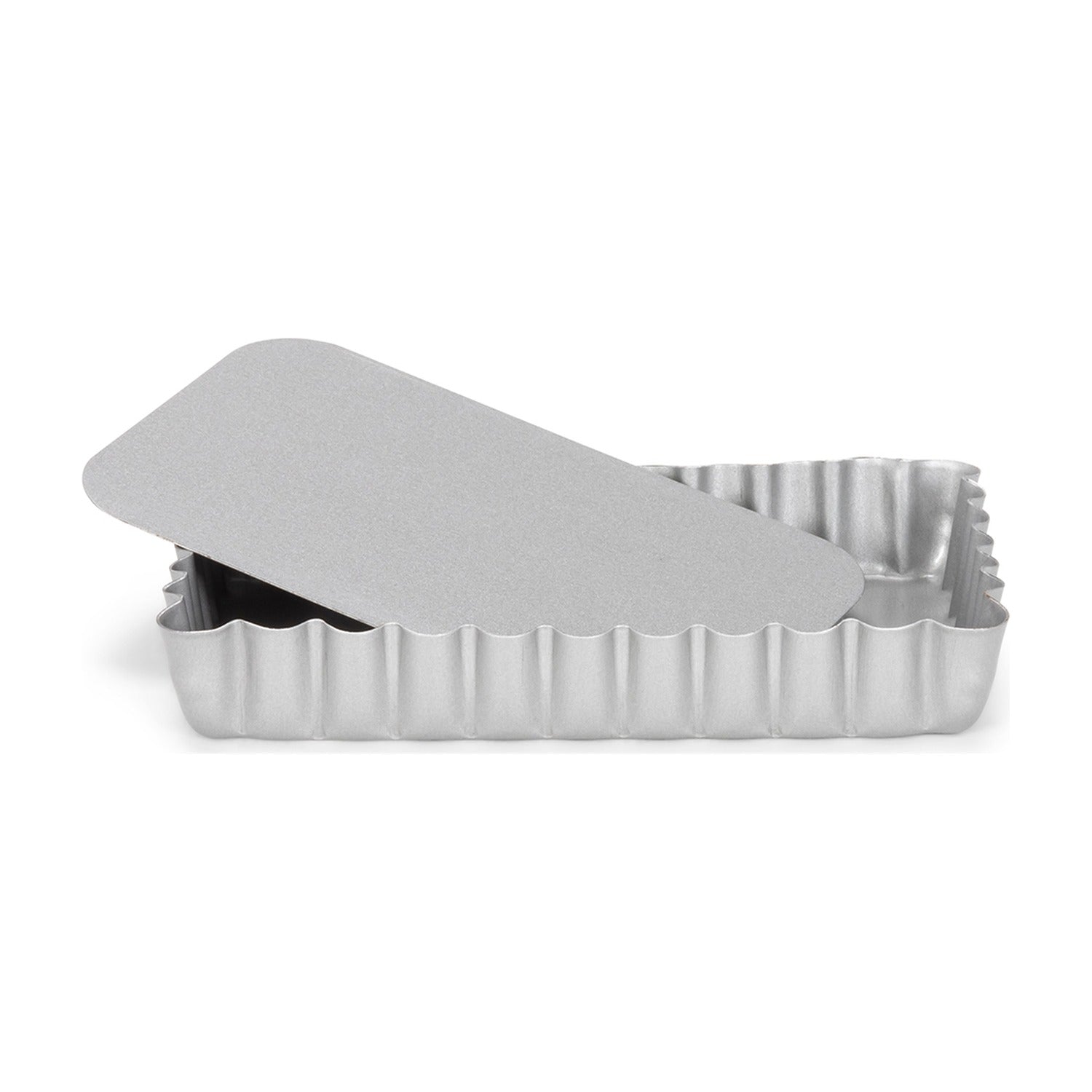 Patisse Silver Top Quichevorm Losse Bodem - 13 x 8 cm op witte achtergrond