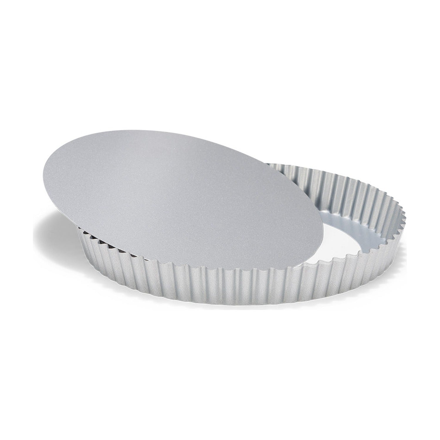 Patisse Silver Top Quichevorm Losse Bodem - 24 cm op witte achtergrond