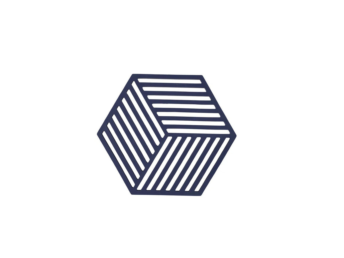 Zone Denmark Hexagon Onderzetter - Midnight op witte achtergrond