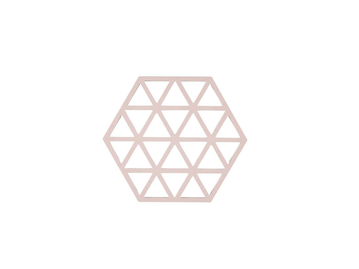 Zone Denmark Triangles Onderzetter - Rose op witte achtergrond