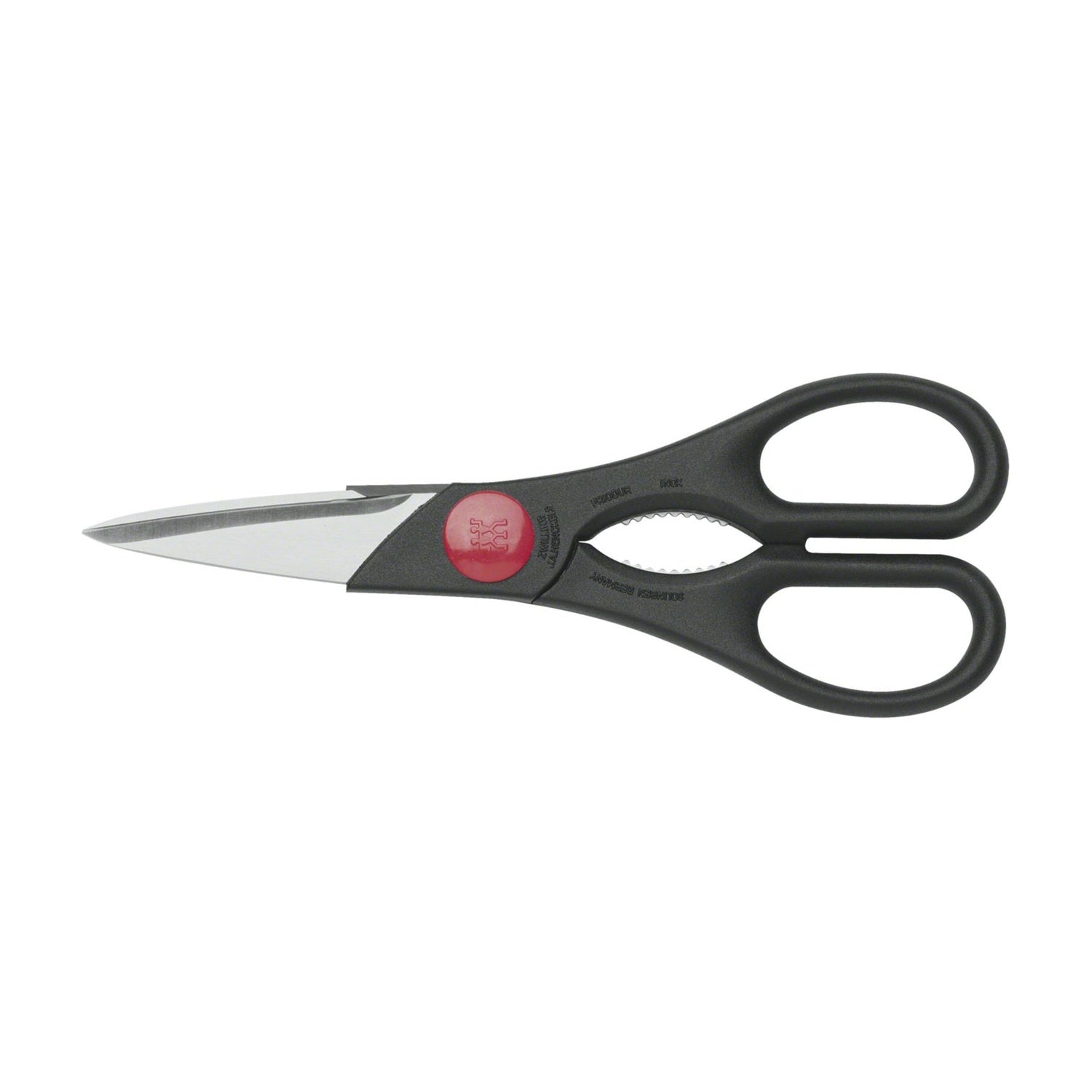 Zwilling Twin Multifunctionele Schaar - Zwart op witte achtergrond