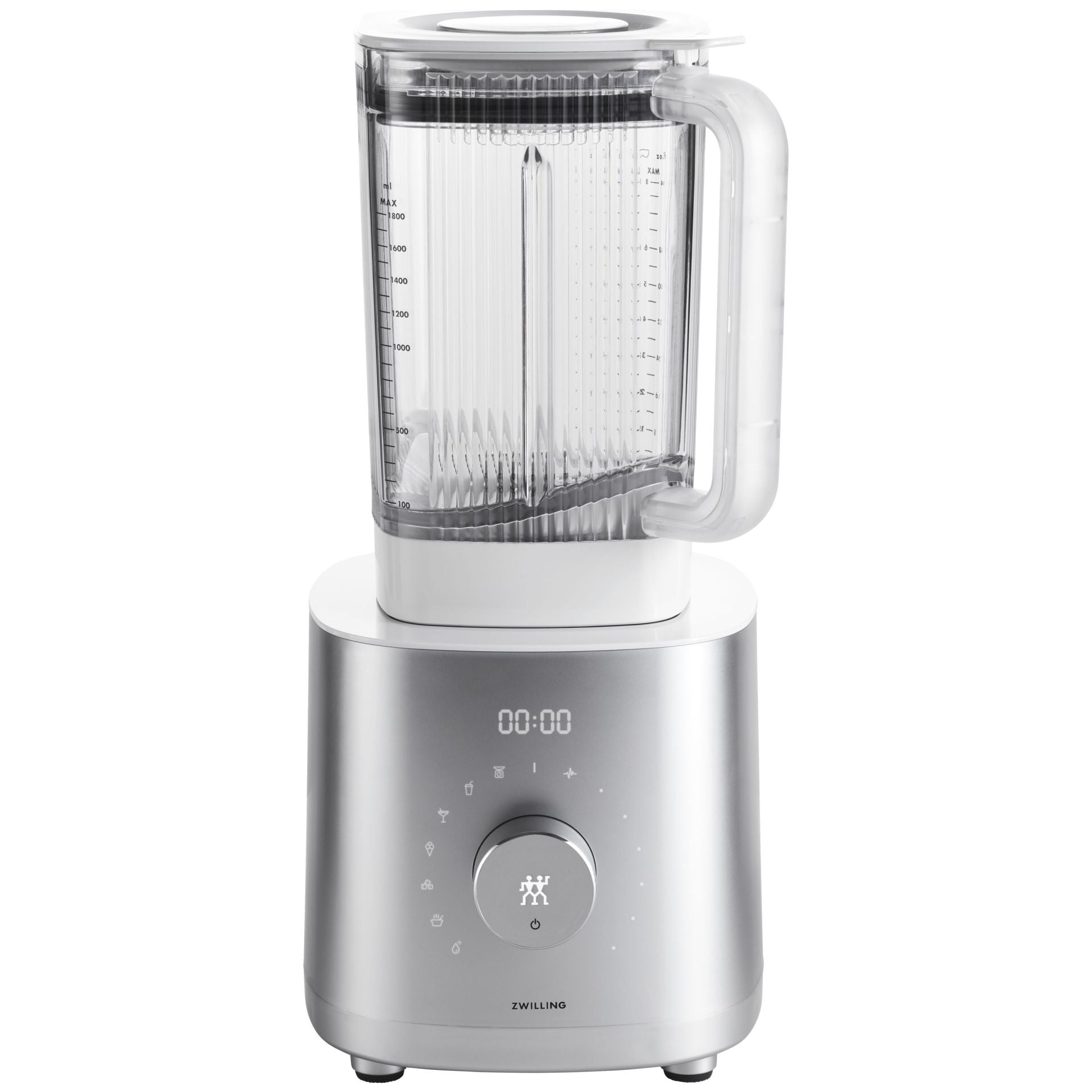 Zwilling Enfinigy Blender Pro van de zijkant met lege kan