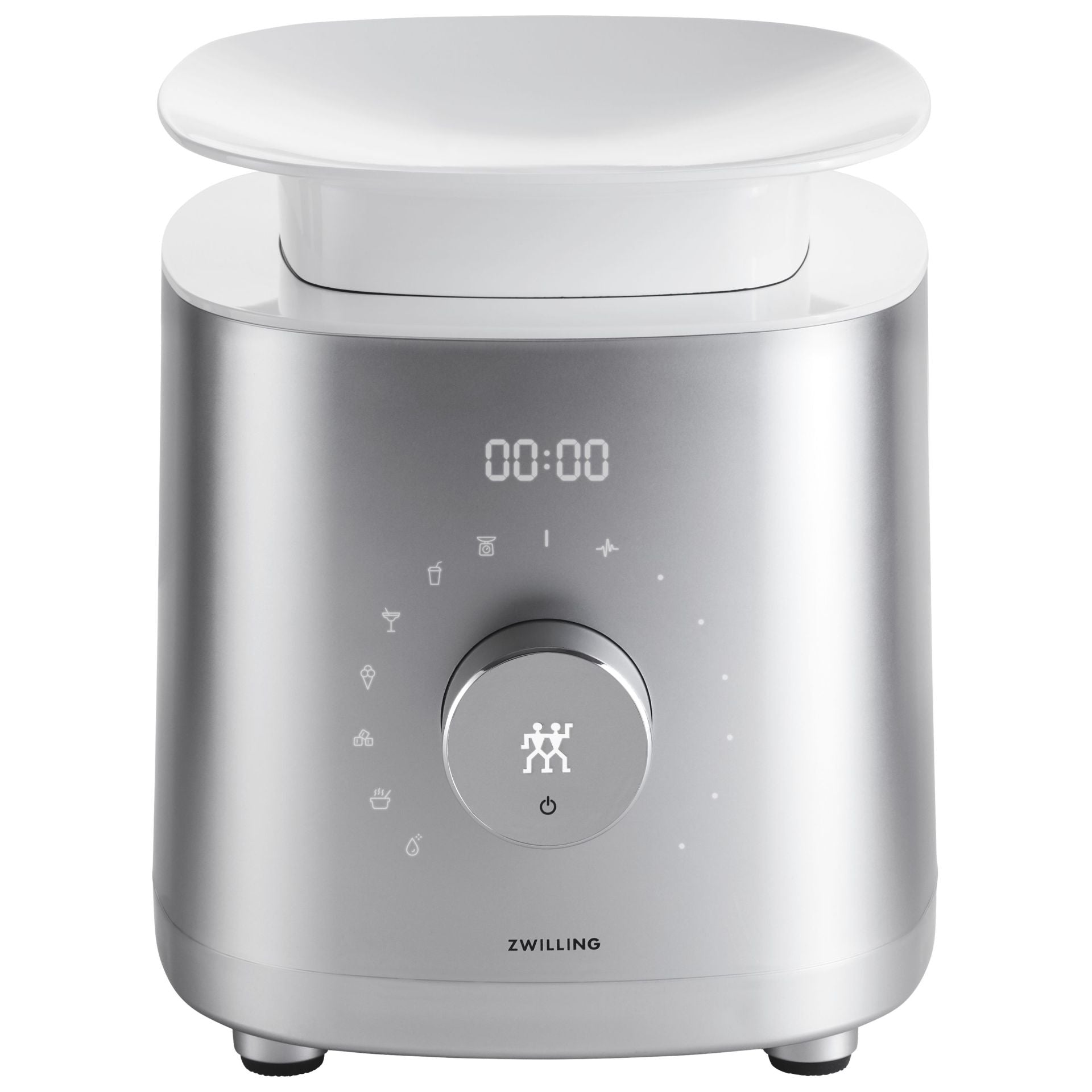 Zwilling Enfinigy Blender Pro met de weegschaal-functie op de bovenkant