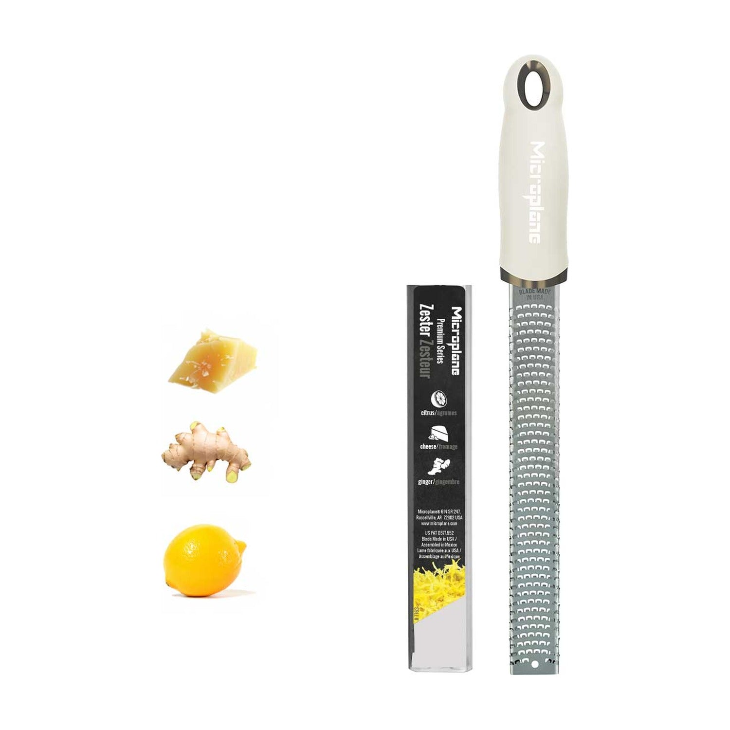 Microplane Premium Zesteur - Cashmere Beige op witte achtergrond