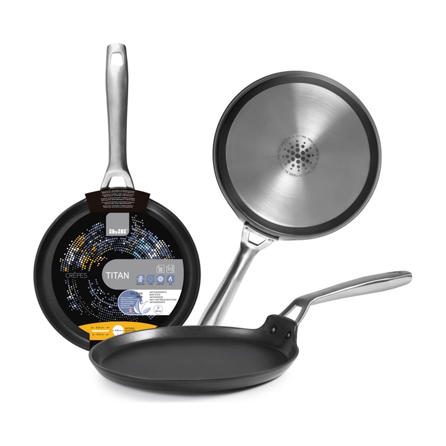 Ibili Titan Pannenkoekenpan - 21 cm op witte achtergrond