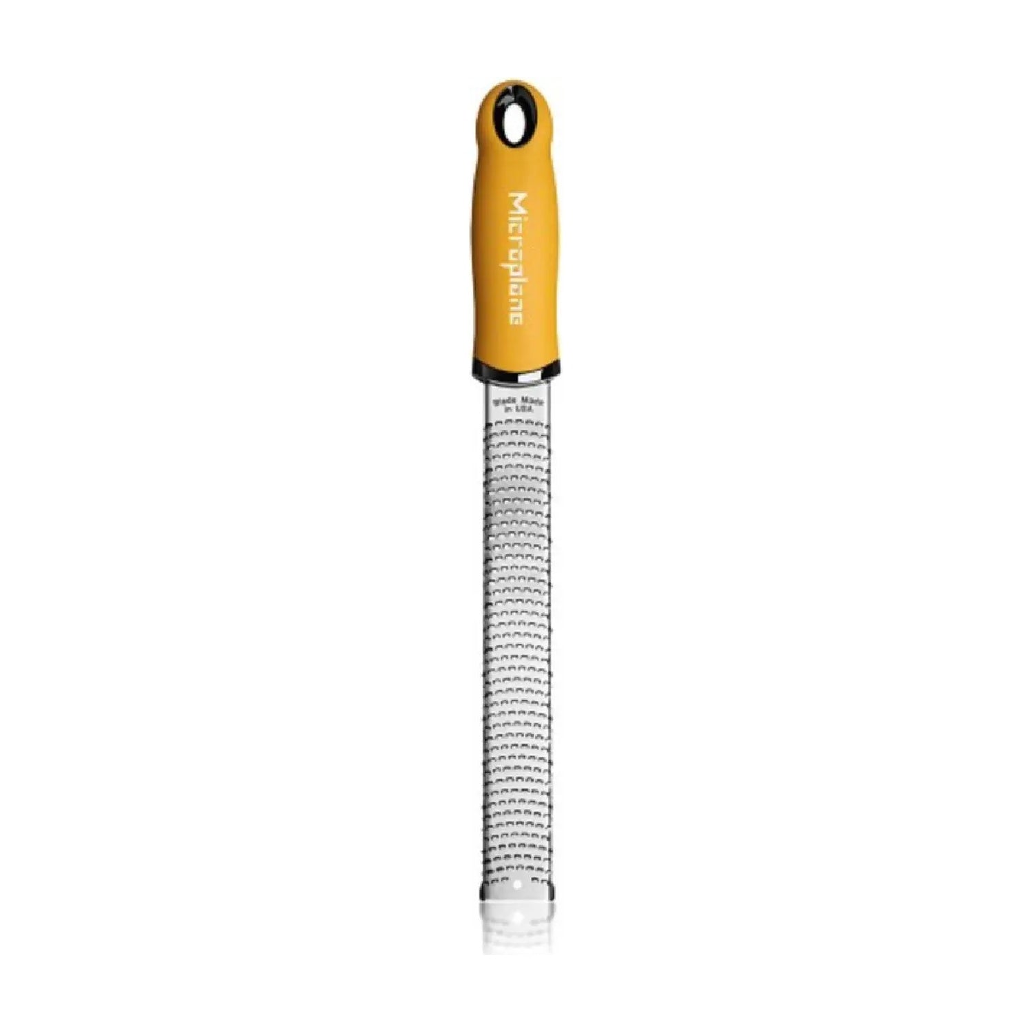 Microplane Premium Zesteur - Mustard Yellow op witte achtergrond