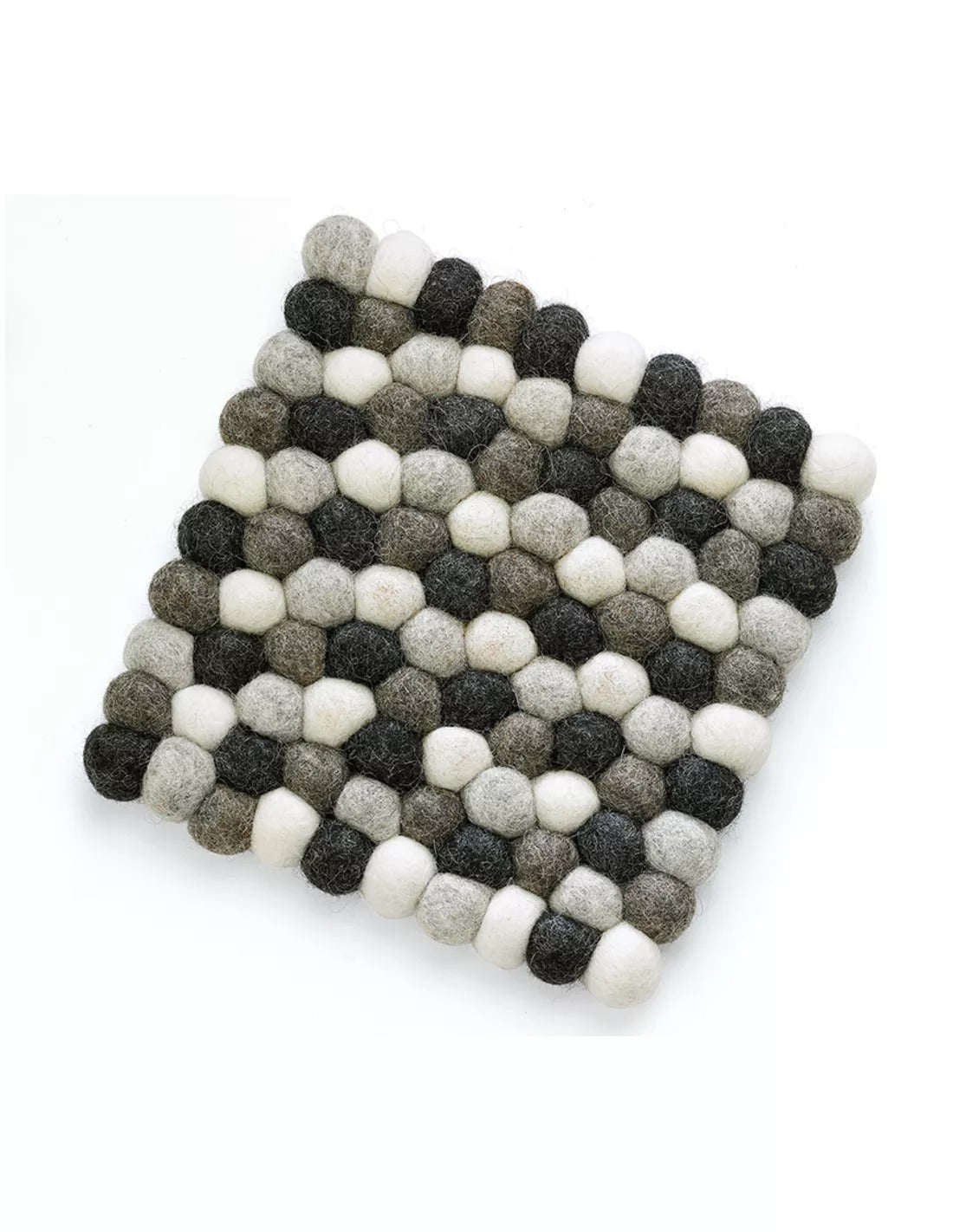 Cilio Lana Onderzetter Grijs - 21 x 21 cm op witte achtergrond