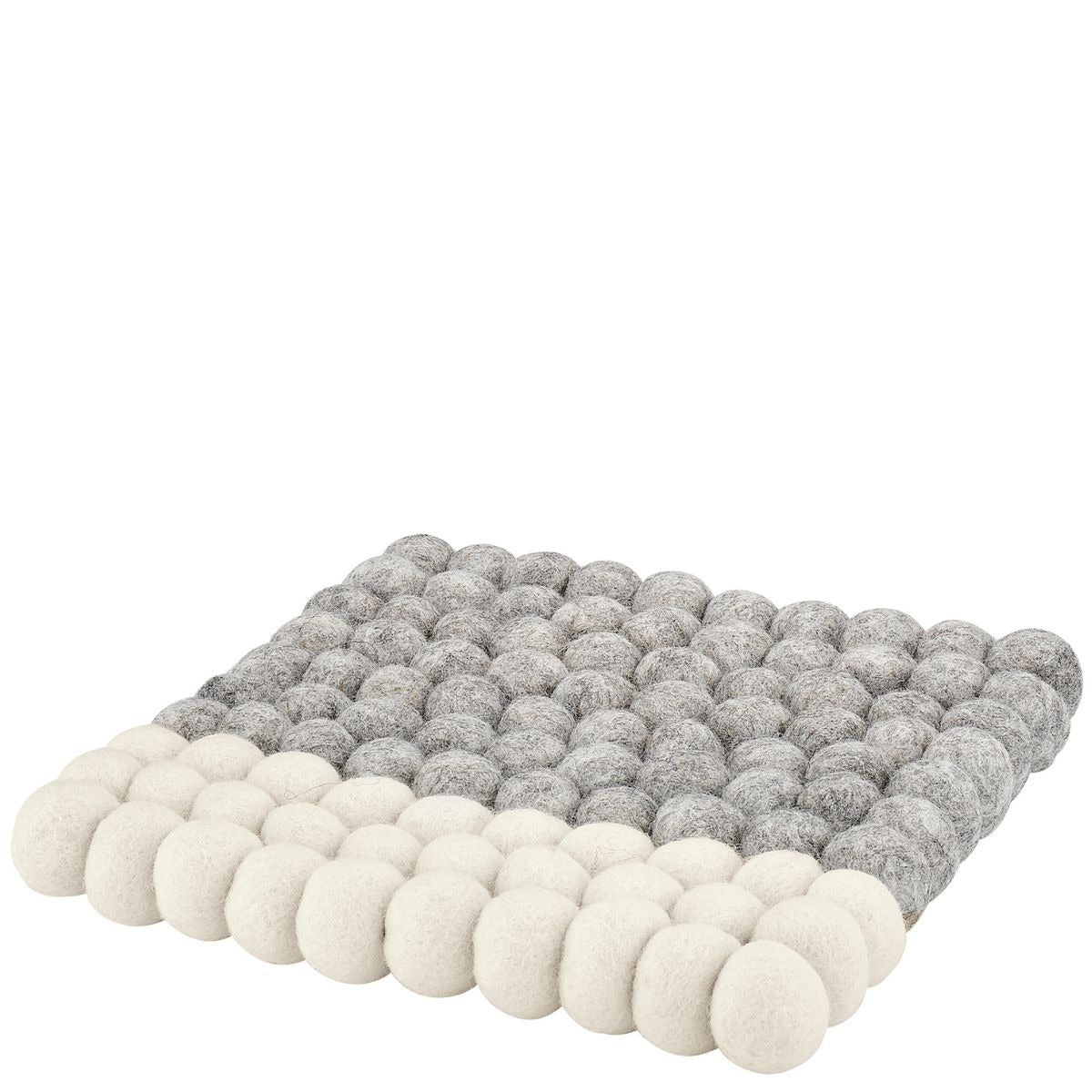 Cilio Lana Onderzetter Grijs-wit - 21 x 21 cm op witte achtergrond