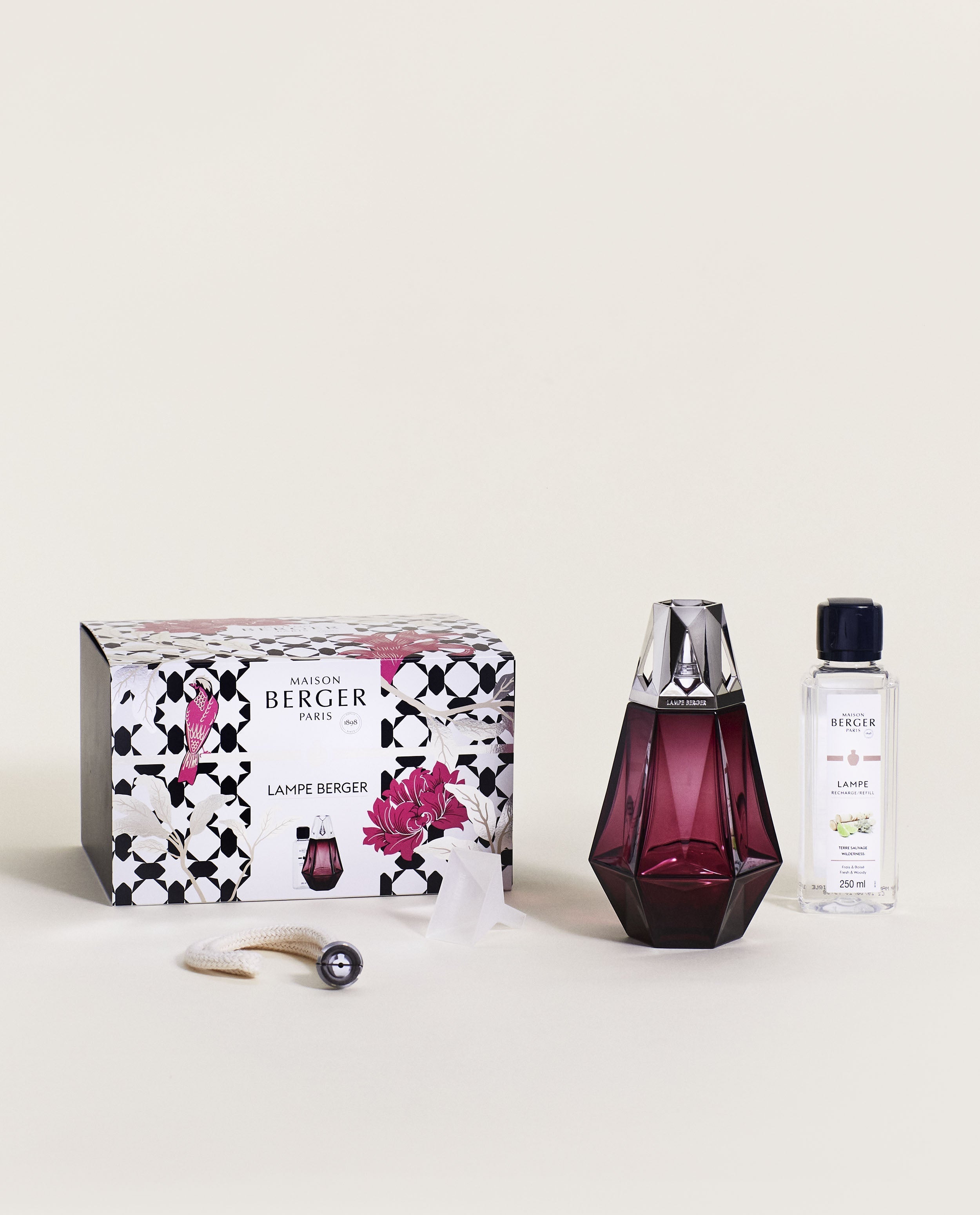 Lampe Berger Giftset Prisme Grenat