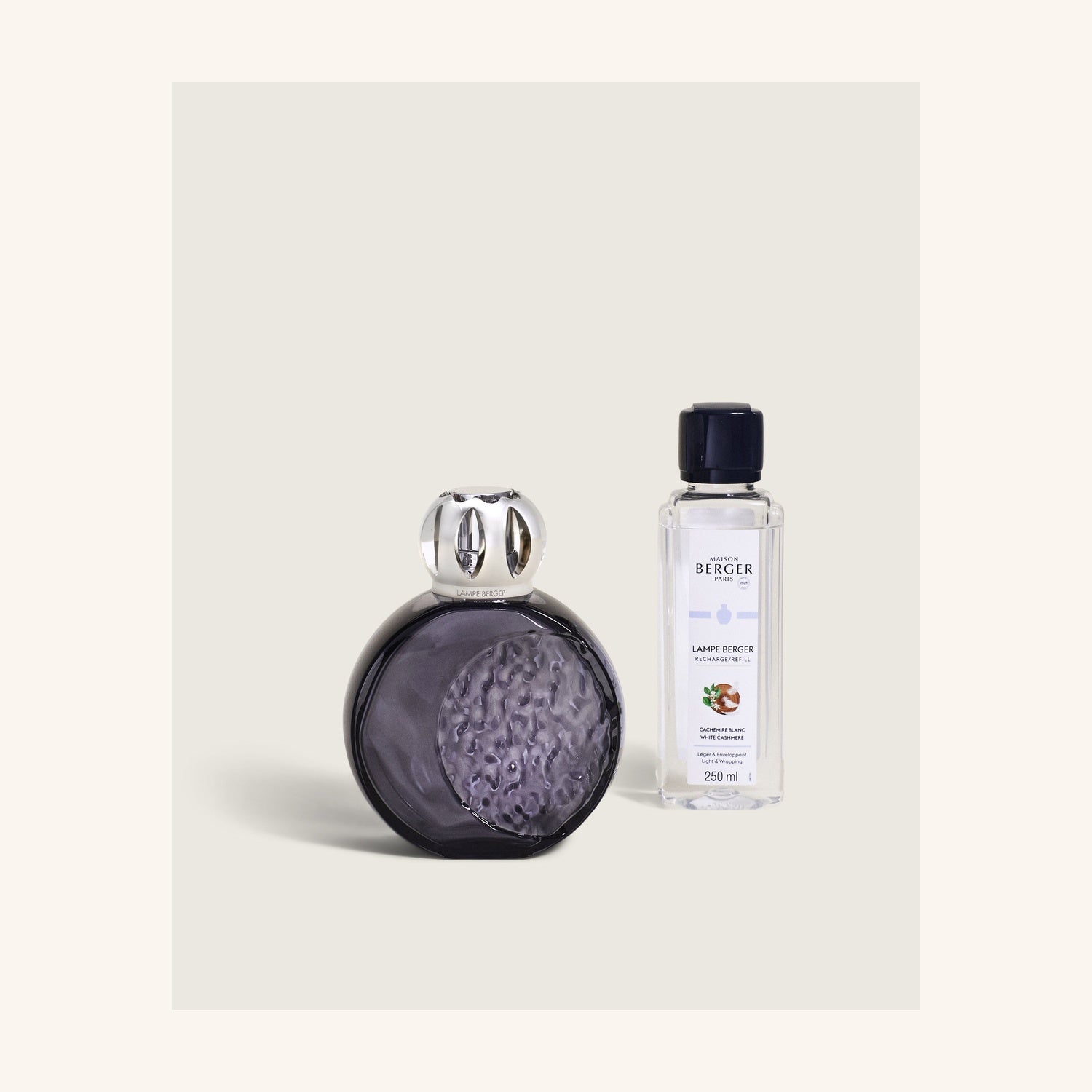 Lampe Berger Giftset Astral Gris op witte achtergrond