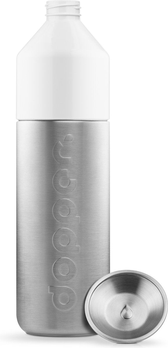 Dopper Steel - 1,1 liter met de dop los ernaast