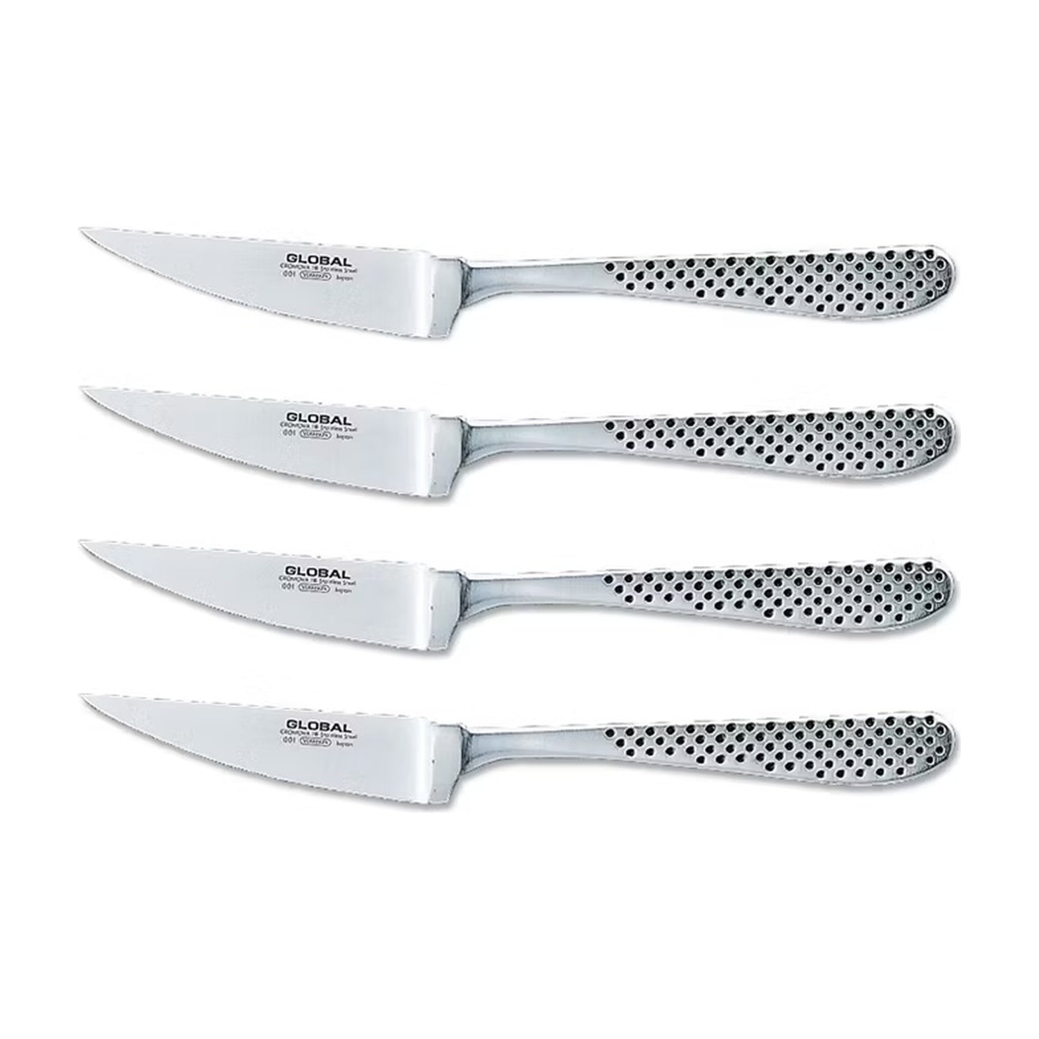 Global GTF4001 Steakmessenset 4-delig, 4 messen op witte achtergrond