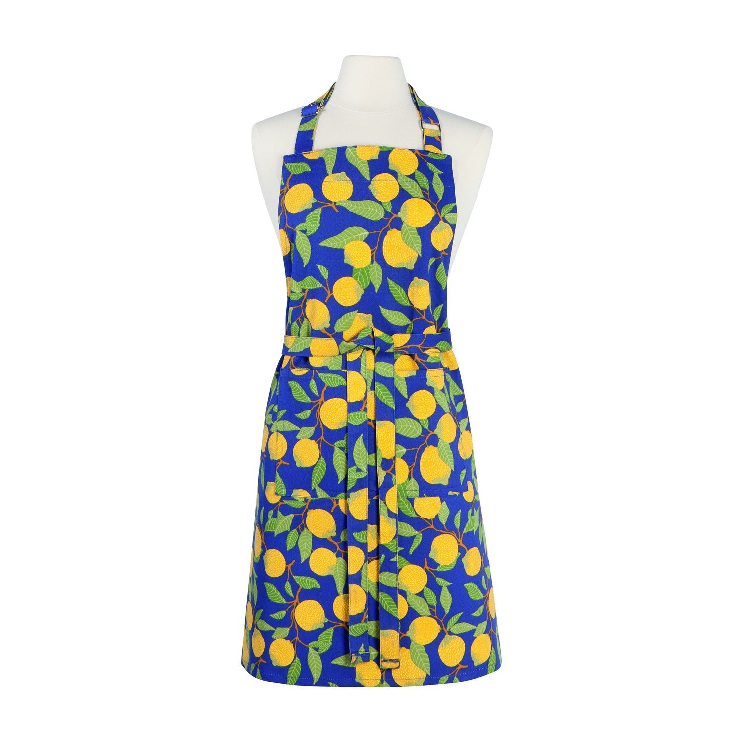 Now Designs Keukenschort - Provencal Lemons op witte achtergrond