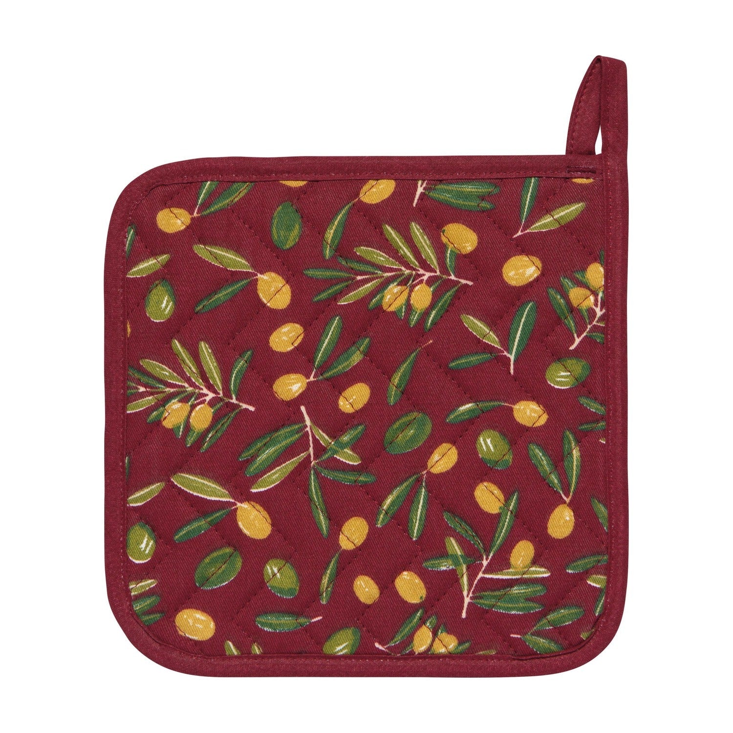 Now Designs Pannenlap - Olive Oil op witte achtergrond