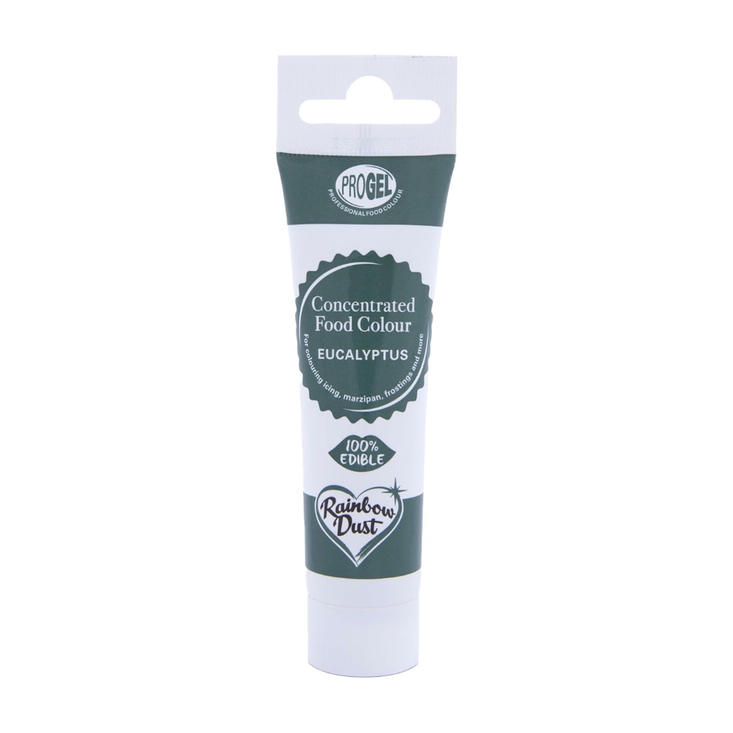 Rainbow Dust Progel Kleurstof - Eucalyptus op witte achtergrond