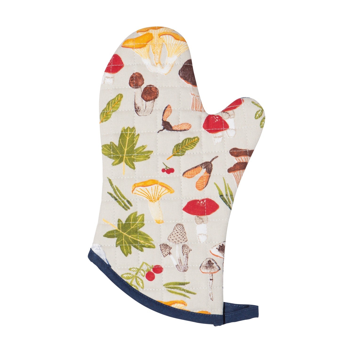Now Designs Ovenwant - Field Mushrooms op witte achtergrond