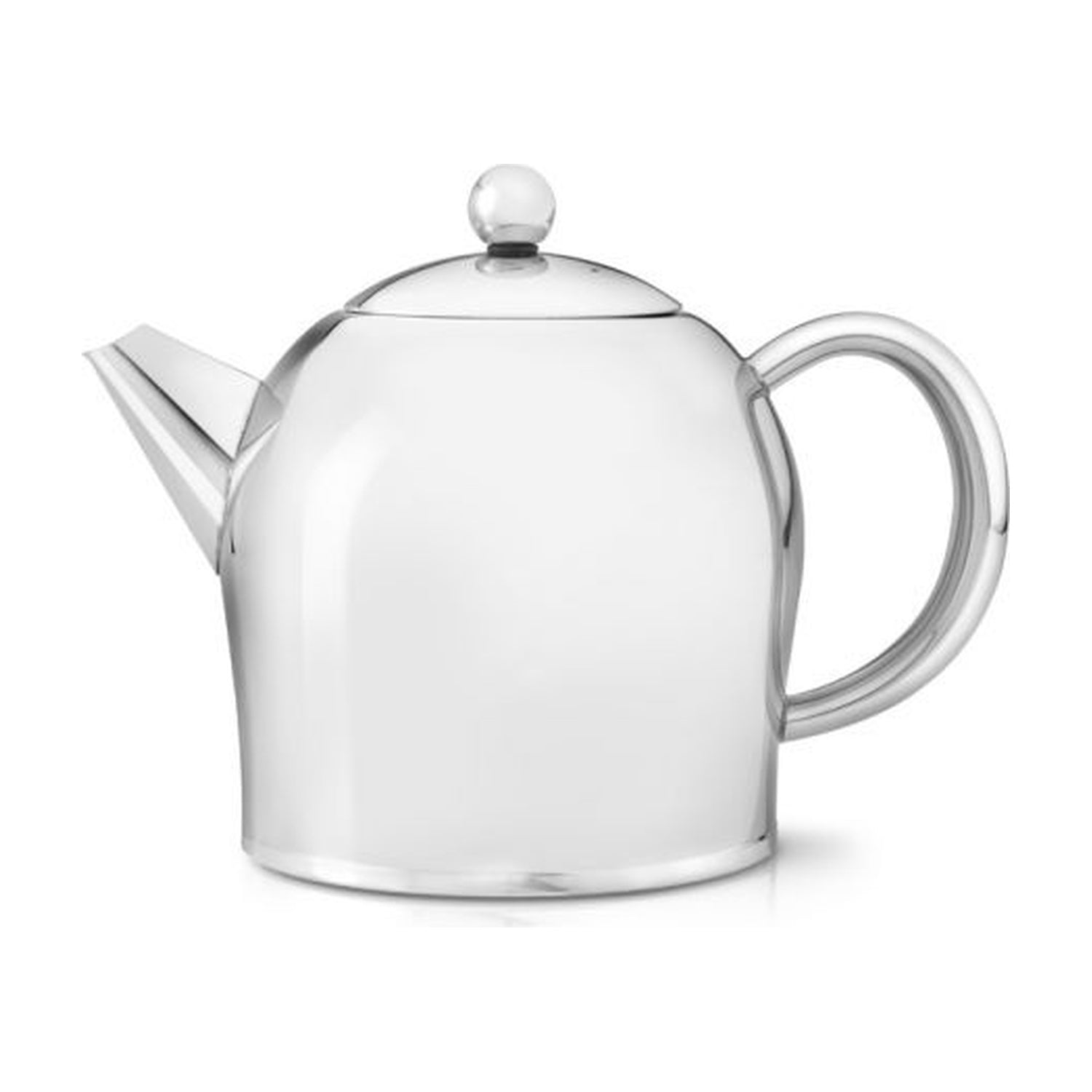 Bredemeijer Minuet Santhee Dubbelwandige Theepot Glanzend - 1 liter op witte achtergrond