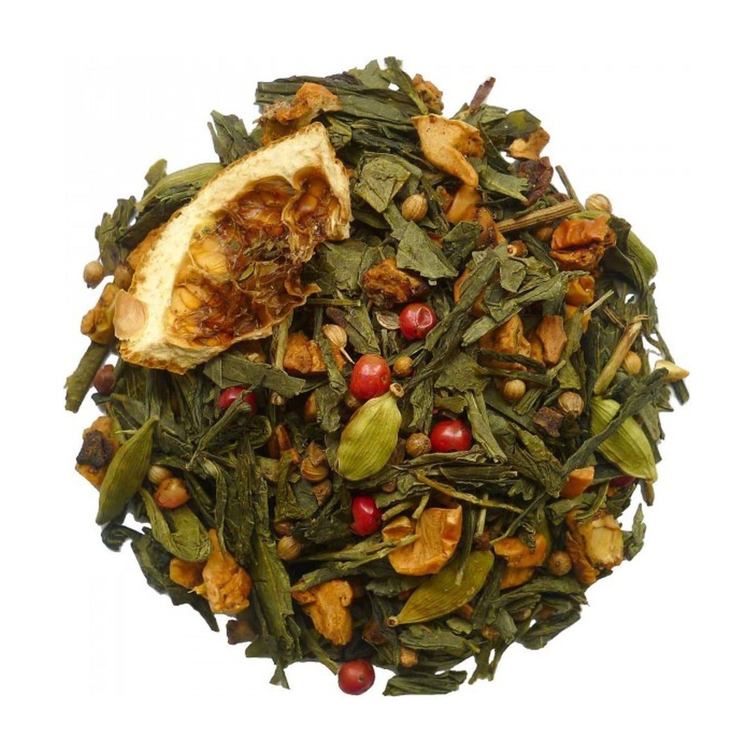 Geels Thee Groene Chai - 100 gram op witte achtergrond