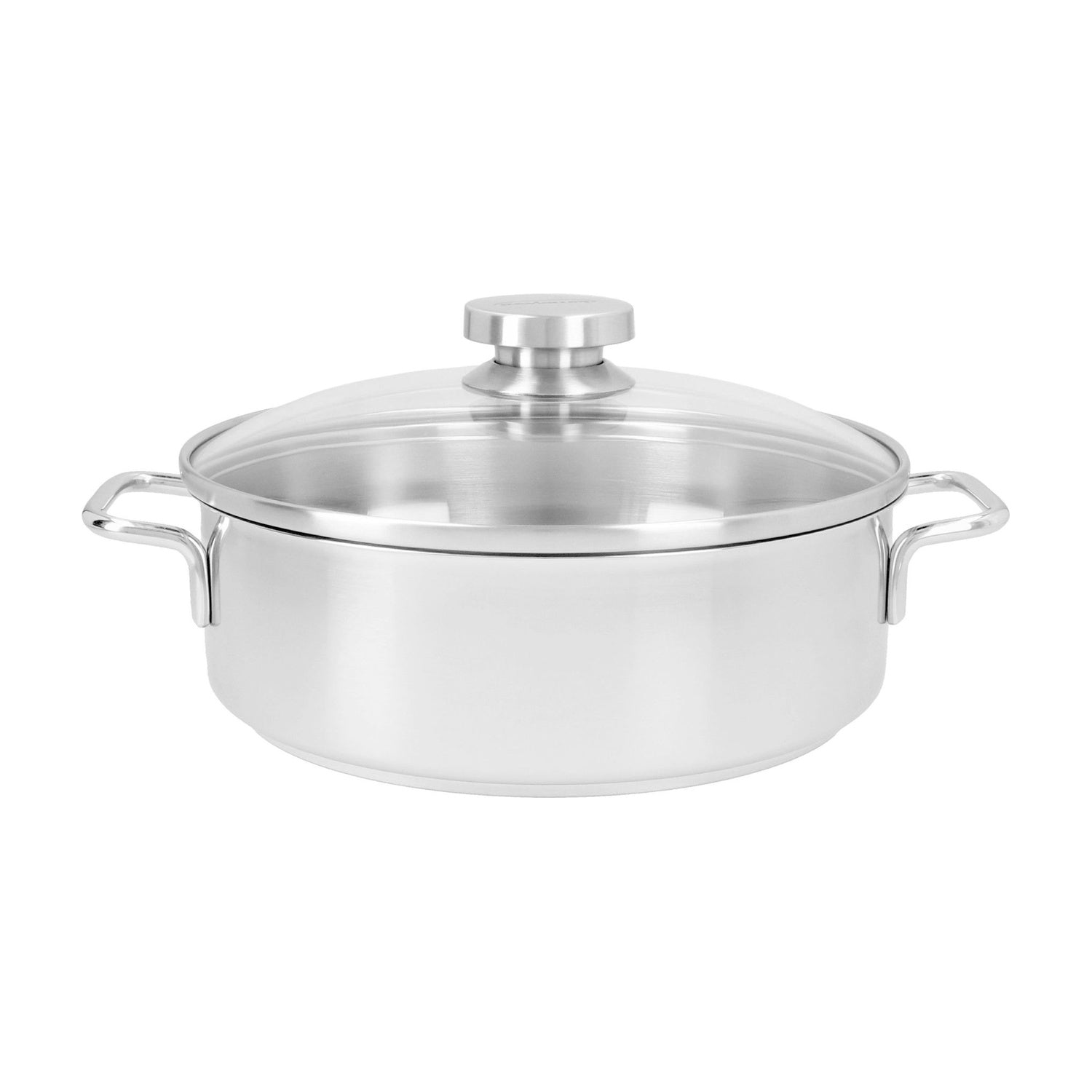 Demeyere Apollo 7 Kookpan met Glazen Deksel - 24 cm op witte achtergrond