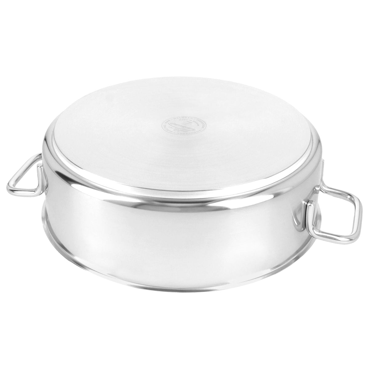 Demeyere Apollo 7 Kookpan met Glazen Deksel 24 cm van opzij, gesloten