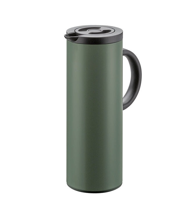 Cilio Firenze Thermoskan Olijfgroen - 1 liter op witte achtergrond