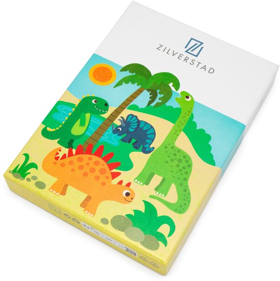 Zilverstad Kinderbestek 4-delig - Dinosaurus