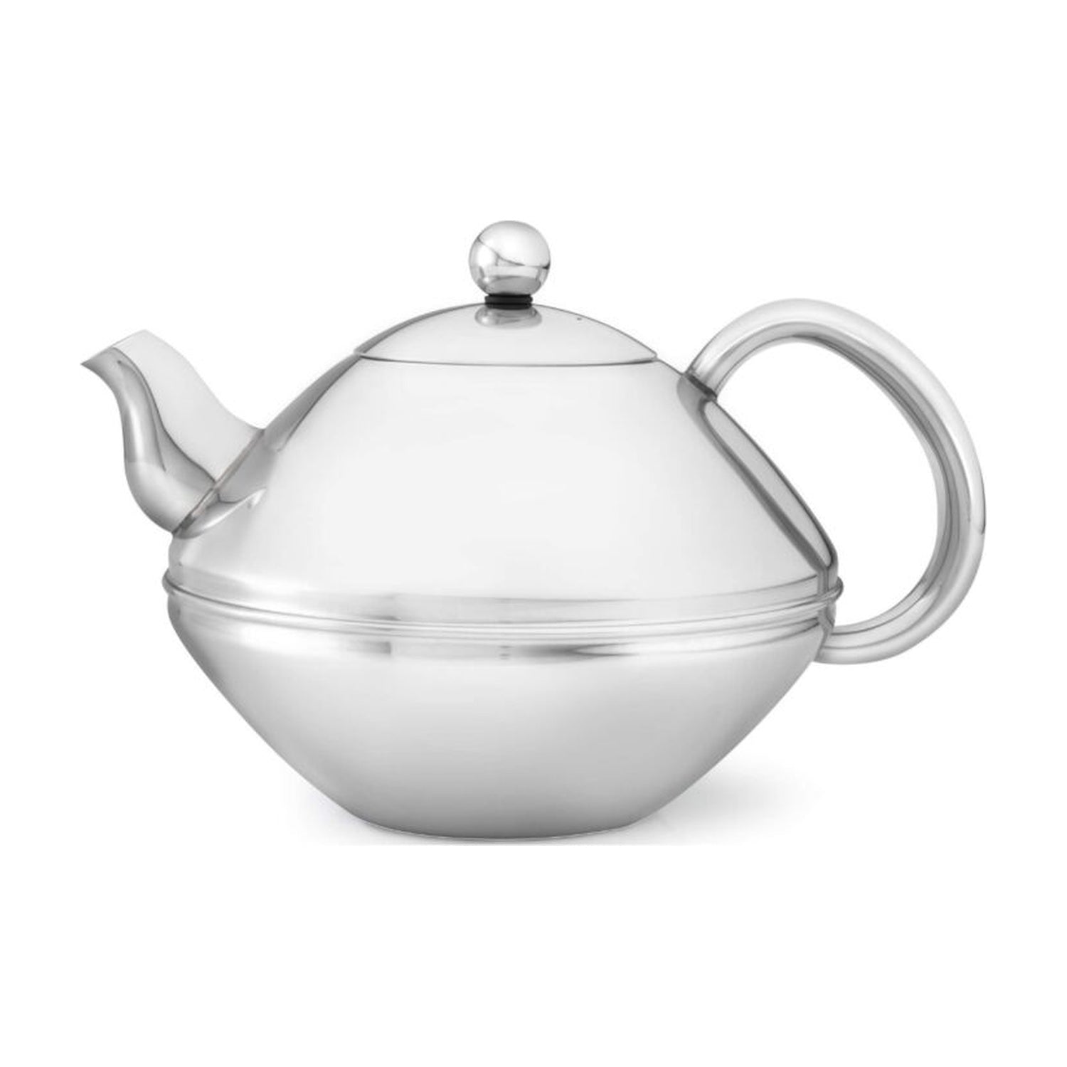 Bredemeijer Theepot Ceylon RVS Glanzend - 1,4 liter op witte achtergrond