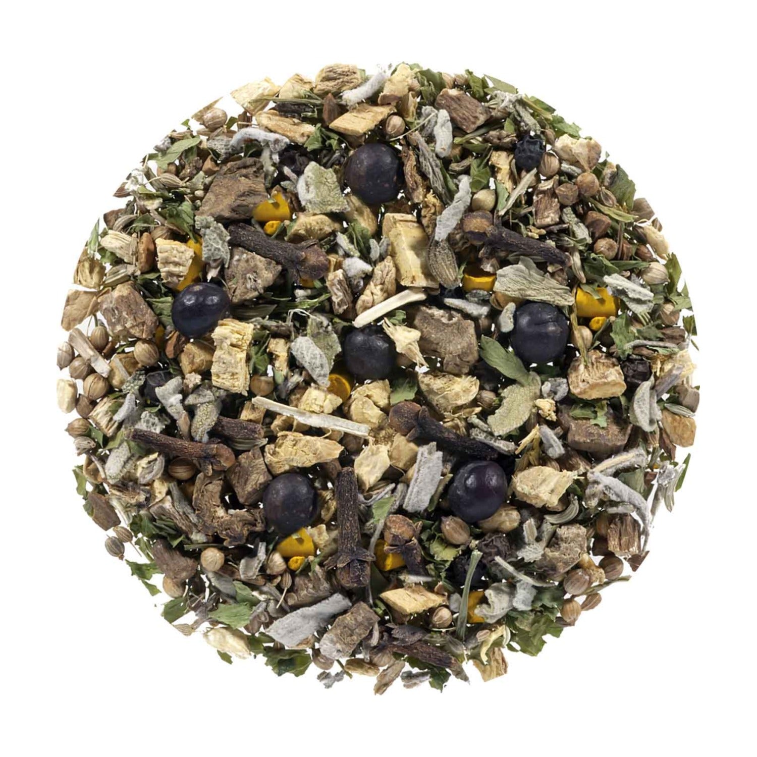 Geels Thee Detox Kruiden - 100 gram op witte achtergrond
