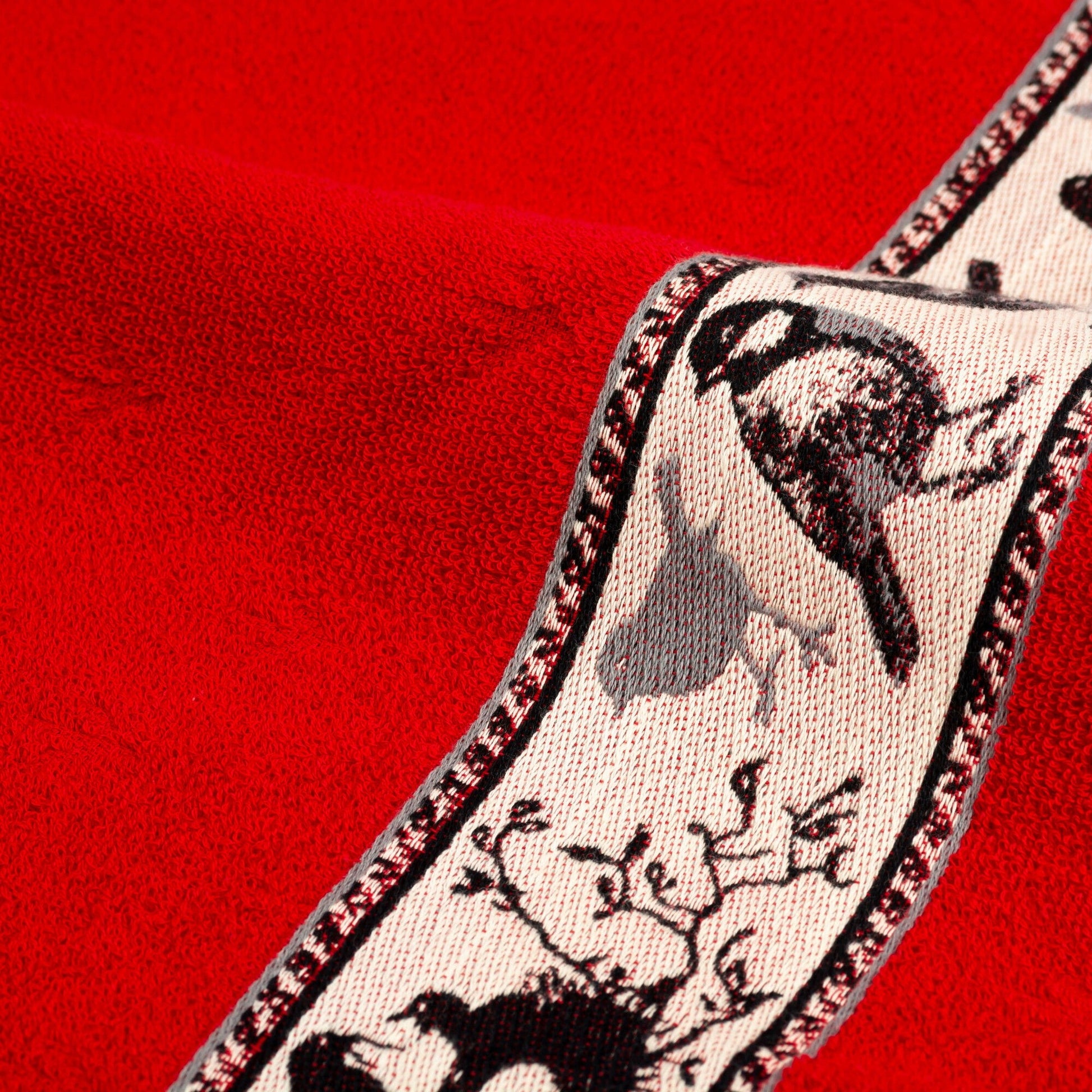 Bunzlau Castle Keukendoek - Vogel Rood