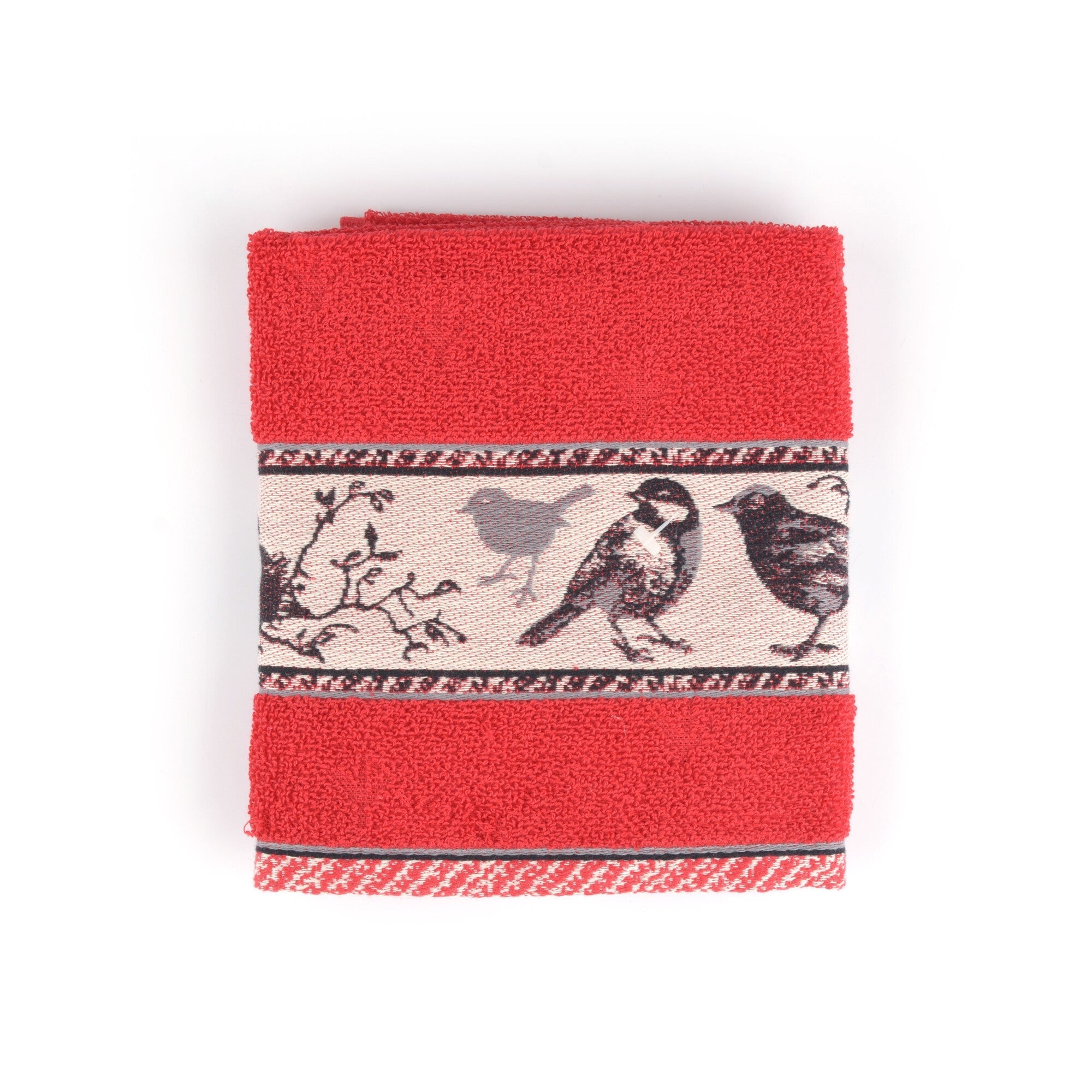 Bunzlau Castle Keukendoek - Vogel Rood