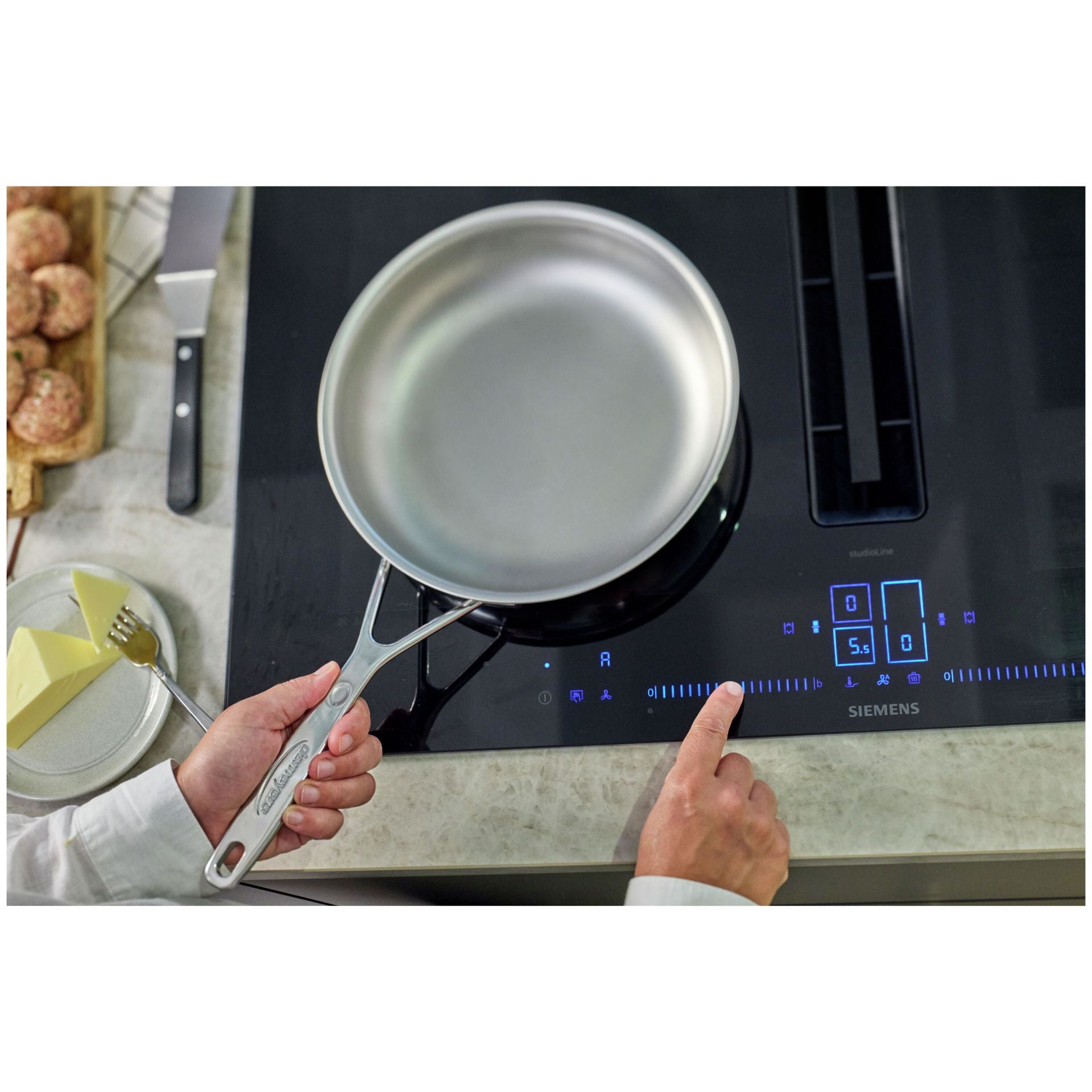 Demeyere Silverline 7 Nanotouch Koekenpan - 28 cm, productfoto 8