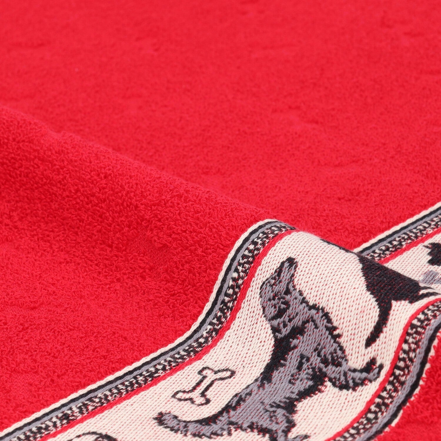 Bunzlau Castle Keukendoek - Hond Rood
