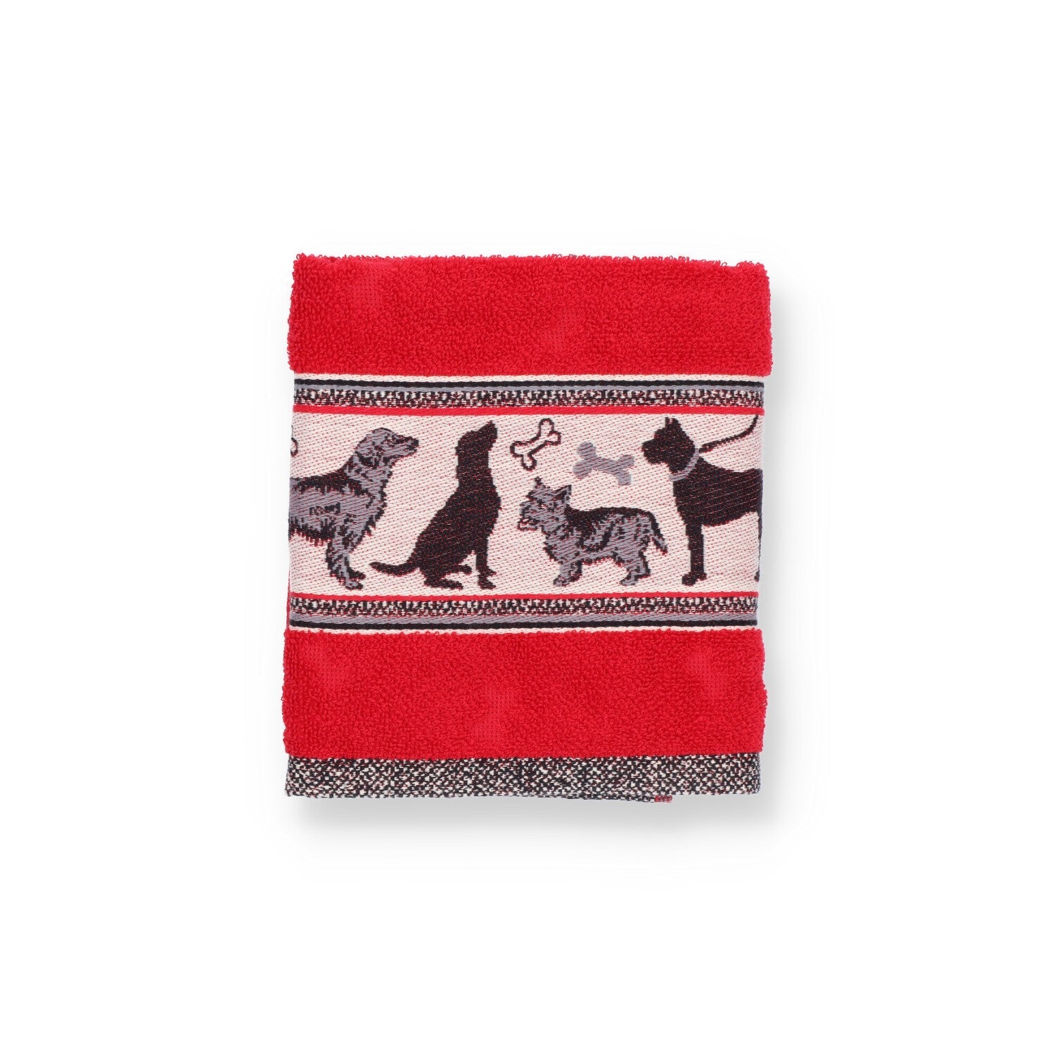 Bunzlau Castle Keukendoek - Hond Rood